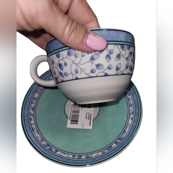 Mikasa China SL104 SUSANNE Flat Cup & Saucer Set of 2 cups and 3 Saucers NWT - Picture 3 of 10